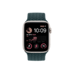 apple watch se 2nd gen 40mm starlight aluminum gps rainforest braided solo loop band 1
