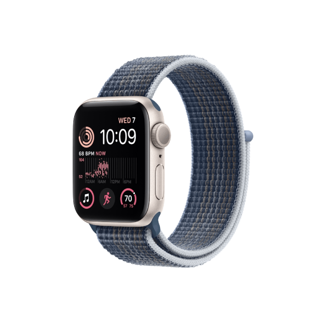 apple watch se 2nd gen 40mm starlight aluminum gps storm blue sport loop band apple watch se 2nd gen 40mm starlight aluminum gps storm blue sport loop band