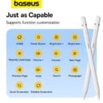 baseus smooth writing 2 series plug type stylus lightning3