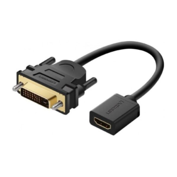 ugreen 20118 dvi male to hdmi female adapter 22cm cable