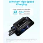 Anker A1680H12 Zolo 35W 10000mAh Power Bank with Built in D