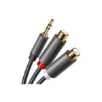 UGREEN 10547 3.5mm Male to 2RCA Female 25CM Audio Cable