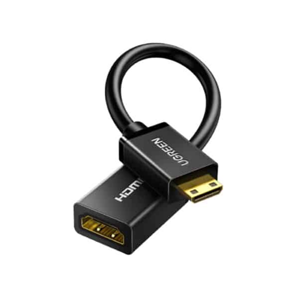 UGREEN 20137 Mini HDMI Male to HDMI Female Adapter 22cm Cable
