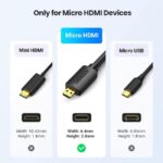 UGREEN 30102 Micro HDMI Male To HDMI Male 1.5M Cable2