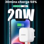 UGREEN 70297 20W PD Fast Charger with 1M Type C to Lightnin1