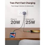 UGREEN 90399 GaN Nexode 45W 2 Port Wall Charger2