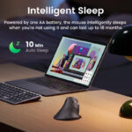 UGREEN MU008 25444 Multi Mode Bluetooth Wireless Vertical Mouse 33