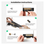 UGREEN 70504 Dual M.2 NVMe SATA to PCIe 3.0 X4 Expansion Card 4.png