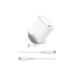 WIWU WI G007 ESSEN 20W GAN FAST CHARGER+USB C TO USB C CABLE COMBO