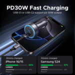 UGREEN 45843 30W 3 Port Fast Car Charger 2.png