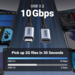 UGREEN 30205 USB C to USB C Female Gen 2 Alu Case Braided Extension Cable 3 png