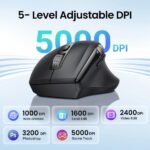UGREEN 45792 M751 Multi Mode Wireless Bluetooth Mouse with Thumb Wheel and Side Scrolling(1)
