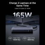 UGREEN 55995B 165W 25000mAh Laptop Charging Power Bank with Built in Dual Type C Cable 2 png