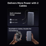 UGREEN 55995B 165W 25000mAh Laptop Charging Power Bank with Built in Dual Type C Cable 7 png