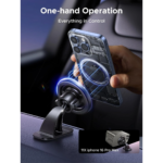 UGREEN 85397 Vents Dashboard Windshield Universal Car Phone Mount with Powerful Magnets 3 png