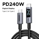 ugreen 65866 240w smart digital display pd usb c to usb c 1m fast charging cable3 webp