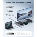 anker675 usb c docking station 12 in 1 monitor stand wireless jpg