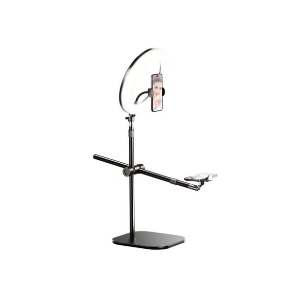 RTAKO ZJ FP02 Kit Overheard Phone Mount 55cm with Phone Clamp And Ring Light jpg