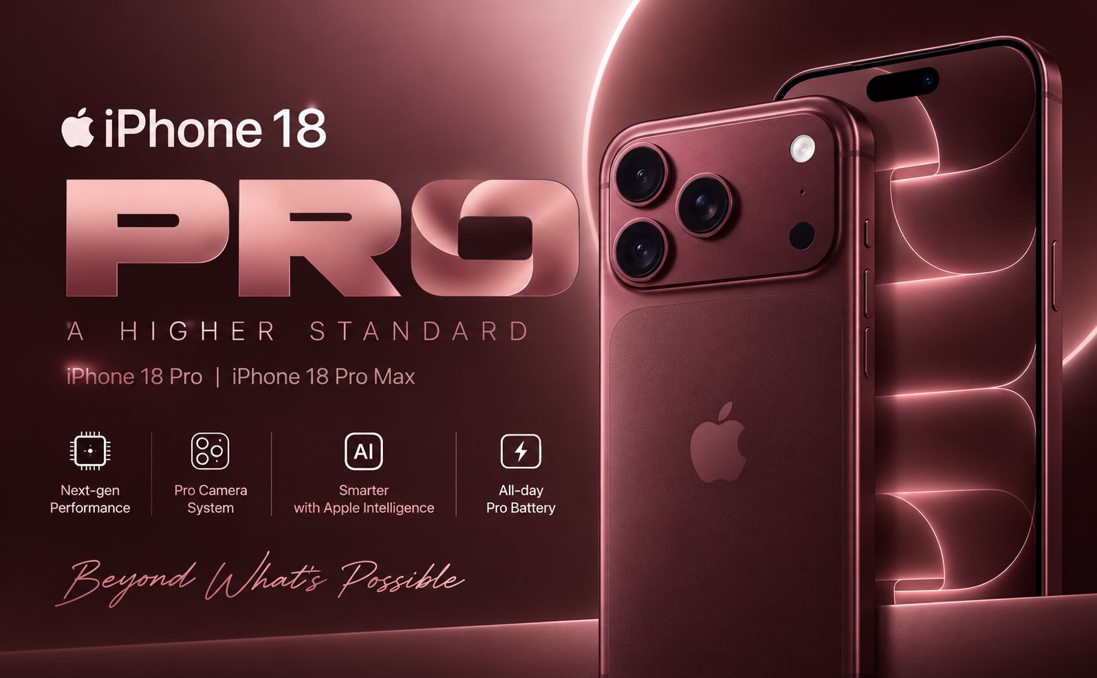 iPhone 18 Pro & Pro Max 1595 x 986 px