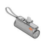sharge flow mini 22 5w 5000mah power bank with built in cable and connector jpeg