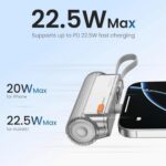 sharge flow mini 22 5w 5000mah power bank with built in cable and connector 4 gallery jpeg